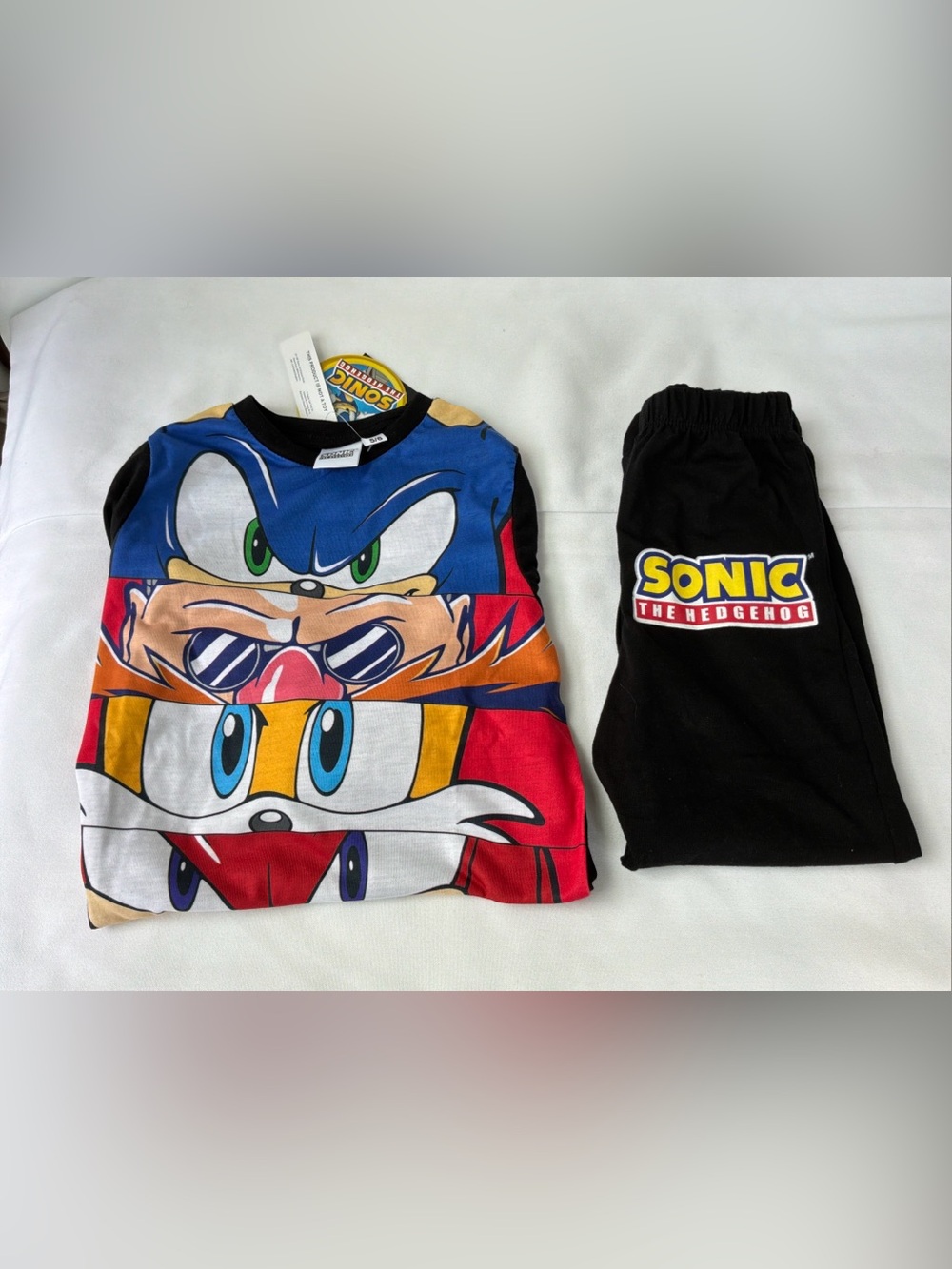 Sonic The Hedgehog 2 Piece Pajama Set Kids Size XS 5/6 NWT !!!